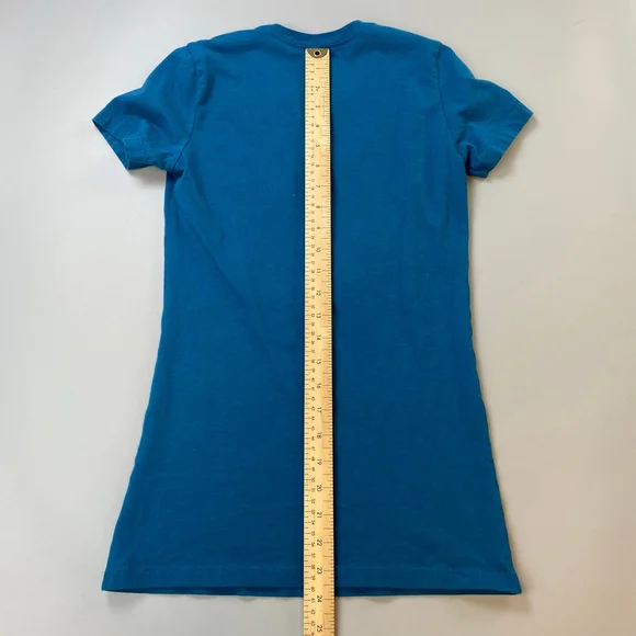 Y2K Cirque du Soleil O T-Shirt Womens Small Teal Glitter Souvenir Bellagio Vegas - Picture 6 of 9